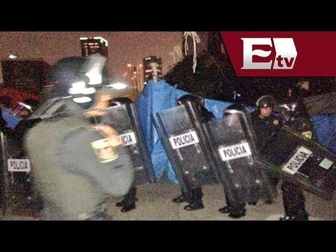 Desalojan a CNTE en menos de 10 minutos / Todo México