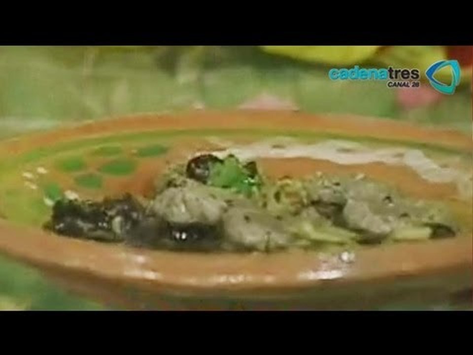 Receta de frijoles en akgchuchut con orejita de pipián. Recetas de comida fáciles y rápidas