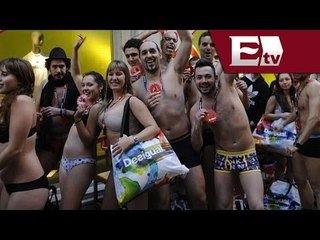 París ofrece ofertas de invierno a quienes acudieran en ropa interior / Vianey Esquinca