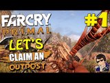 Far Cry Primal - Let's Claim an Outpost #1 - (STEALTH KILLS with DOUBLE BOW!)