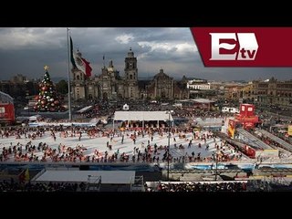 Retiran pista de hielo del Zócalo; colocan operativo / Titulares con Vianey Esquinca