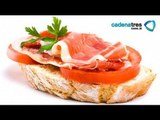 Receta de pan tomate con jamón serrano. Receta de bocadillos / Receta comida española