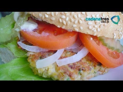 Receta de hamburguesas de pescado. Recetas de comida fáciles y rápidas