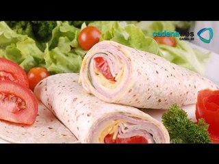 wraps de pechuga de pollo rostizada