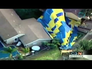 Cae globo aerostático mientras se llevaba a cabo una boda