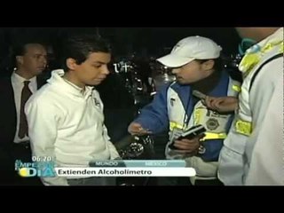 Alcoholímetro permanente en los paraderos de transporte público