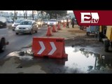 Fuga de agua en Avenida Cien Metros; ya se está reparando / Excélsior informa