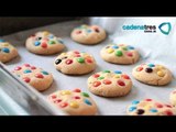 Receta de como hacer galletas de M&M. Receta de repostería / Comida para niños / Día del niño