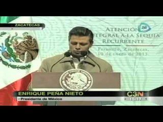 Anuncia Enrique Peña Nieto apoyos a Zacatecas por sequía