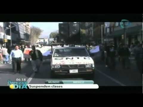 Maestros suspenden clases Guerrero, Morelos, Chiapas, Michoacan, Tamaulipas y DF