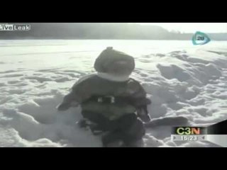 Protegen a mandril del frío en Rusia