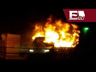 Queman autobuses tras operativo de la Marina en Zapopan, Jalisco / Vianey Esquinca