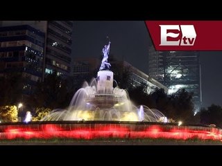 Iluminan monumentos capitalinos para concientizar sobre el cáncer/ Comunidad Yazmin Jalil