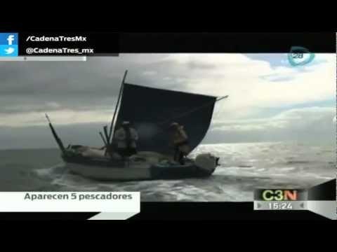 Aparecen 5 pescadores perdidos en Campeche