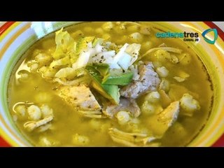 Receta de sopa de maíz pozolero con verdes y chayotes. Receta de pozole / Receta de maíz pozolero