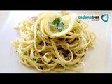 Receta de linguini con especias, ajo y aceite de oliva. Receta de linguni / Receta de pastas