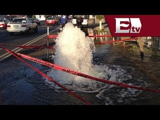 Fuerte fuga de agua se registra en la Colonia Lindavista  / Excélsior informa