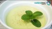Receta para preparar sopa de aguacate con hierbas, rábanos y pistaches. Receta de sopa