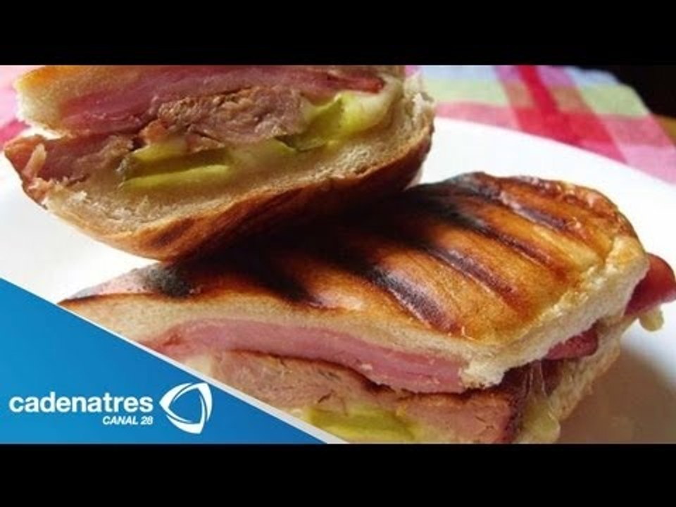 Receta para preparar sandwiches cubanos. Receta de sandwiches / Receta cubana