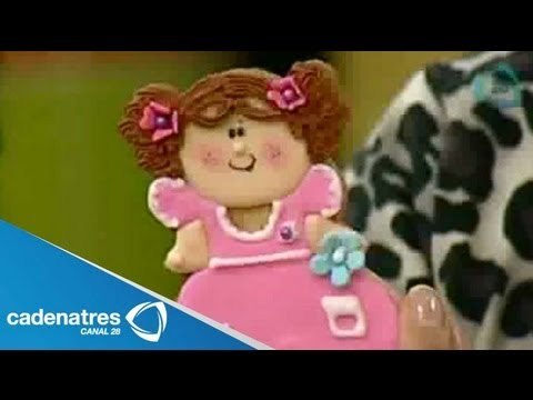 Como decorar galletas de muñequitas. Decoración de galletas / Galletas de muñequita