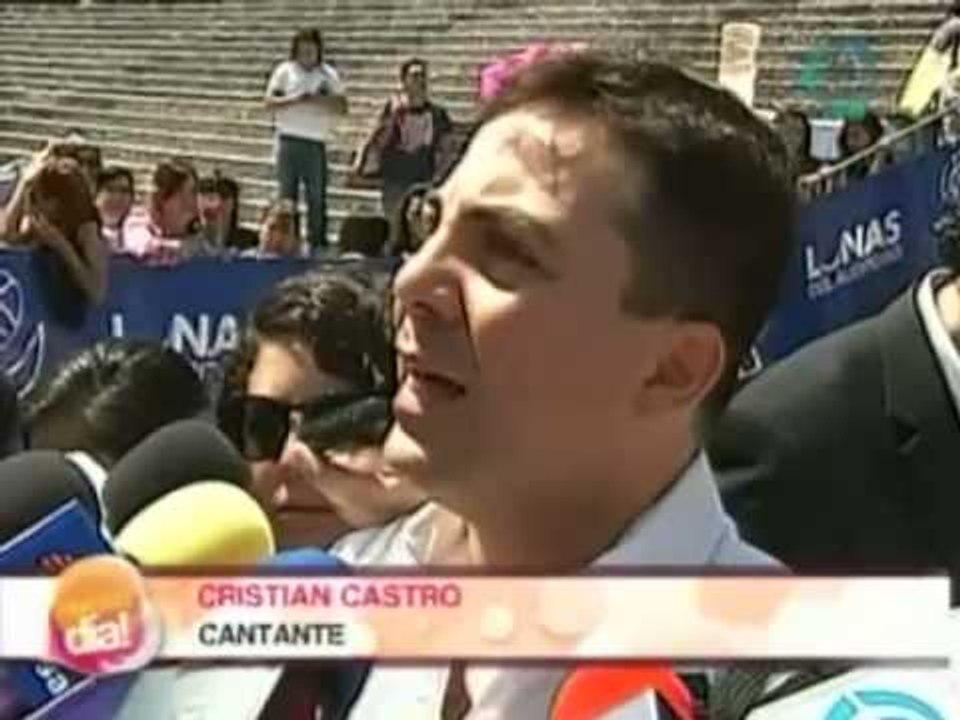 Cristian Castro con ganas de cantar con  Luis Miguel