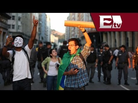 Protestan en Río de Janeiro por aumento en el precio del transporte público / Titulares