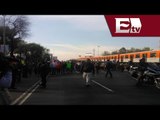 Vagoneros invidentes realizan marcha para denunciar abusos de la polica del metro / Vianey Esquinca