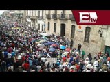 Morelenses convocan a marcha para exigir salida del gobernador / Titulares con Gloria Contreras