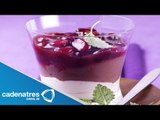 Receta de mousse de grand marnier con zarzamoras. Receta de mousse / Receta postres