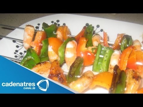 Receta de brochetas de verduras. Receta de brochetas / Receta vegetariana / Receta fácil