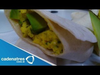 Receta para preparar burritos de huevo revuelto. Receta de burritos / Comidas mexicanas