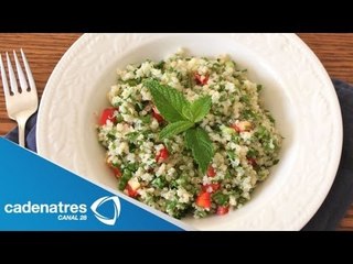 Receta para preparar tabbouleh de quinoa. Receta de tabbouleh / Receta económica