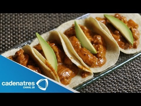 Receta de tacos de camarones en adobo. Receta de tacos / Receta tacos de camarones / Adobo