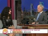 Salma Hayek no se sabe el himno nacional mexicano