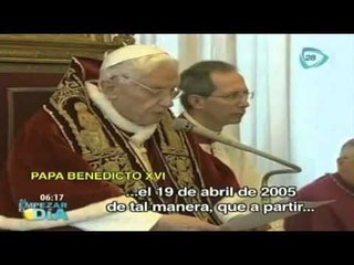 El Papa se va del Vatiano. CadenaTres