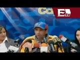 Henrique Capriles: Gobierno terco por seguir con violencia  / Ricardo Salas y Gwendolyne
