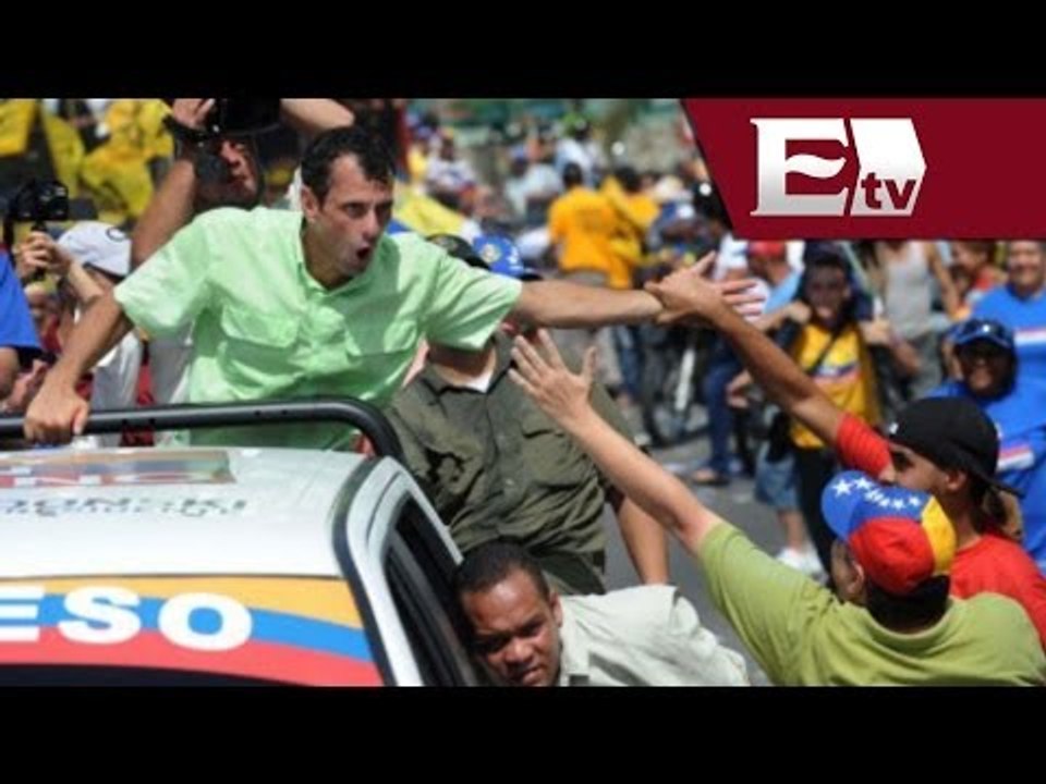 Venezuela: Henrique Capriles pide pruebas del supuesto Golpe de Estado / Excélsior informa