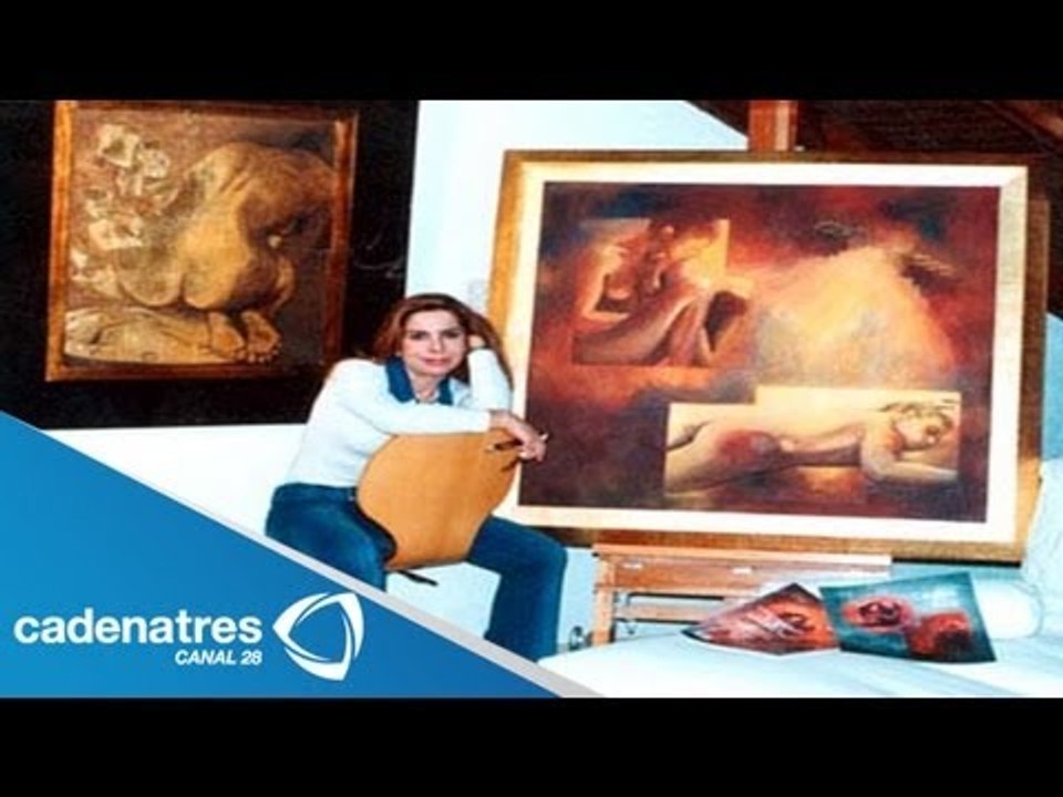 Cristina Ruiz "la pintora del amor" en el estudio de Nuestro Día