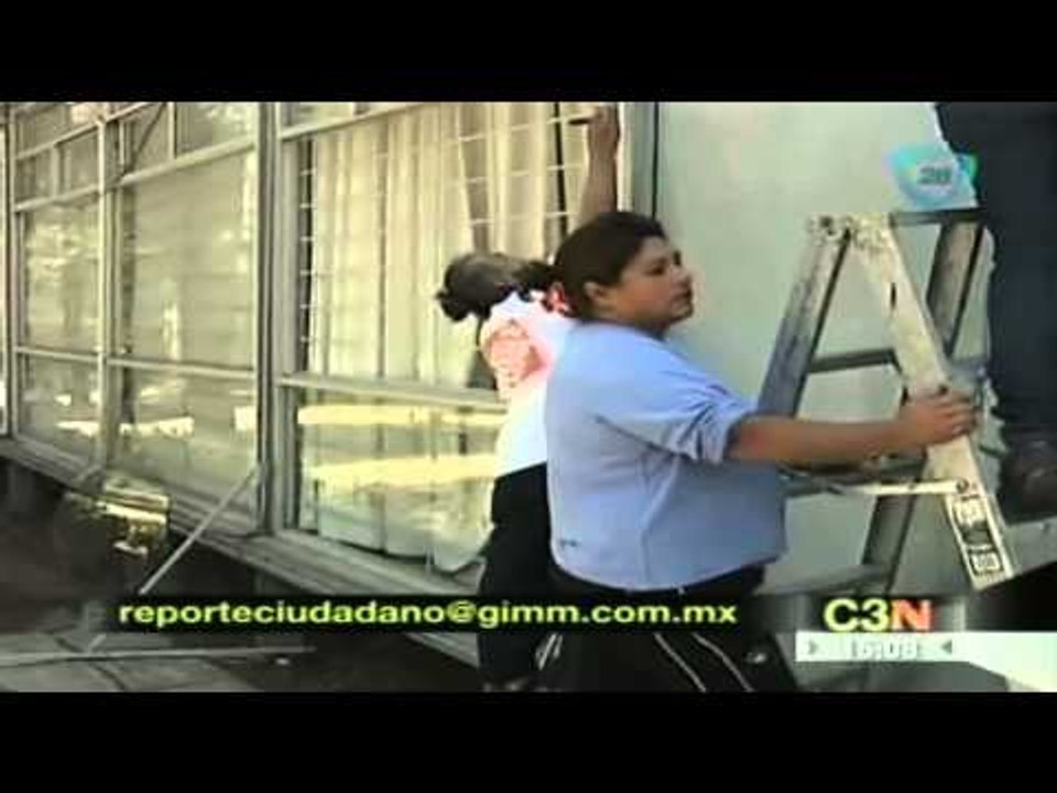 Dañan instalaciones de la Dirección General del Colegio de Ciencias y Humanidades