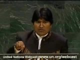 Asamblea General ONU: Evo Morales 1