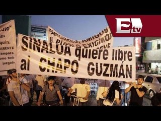 Detienen 40 personas al intentar dispersar marcha a favor de El Chapo en Sinaloa / Andrea Newman