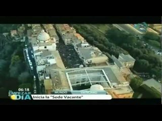 Joseph Ratzinger pasa su primera noche en Castel Gandolfo