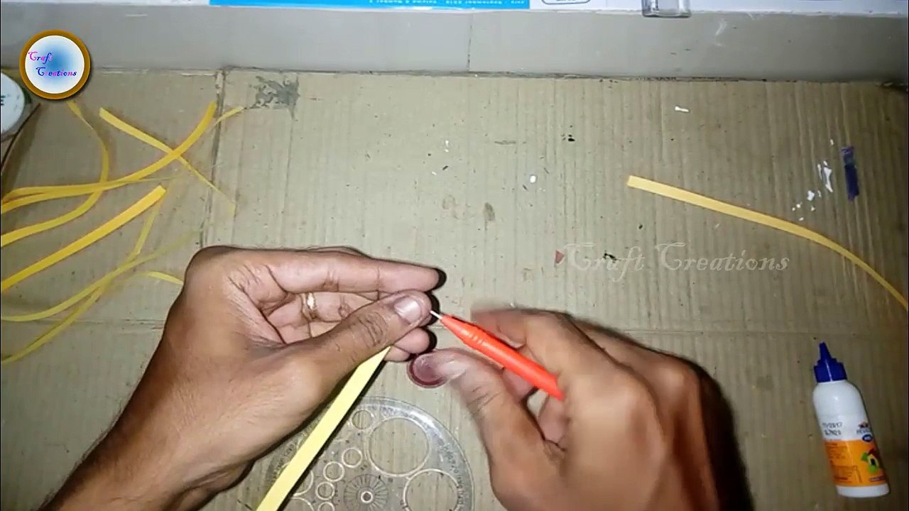 How To Make Quilling Paper Flower Pot IPaper Craft I Craft Creations