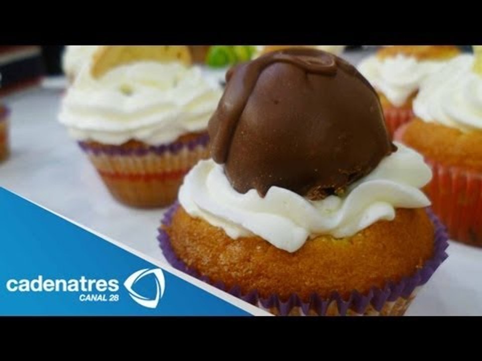 Receta para preparar cupcakes de crema de pláta...