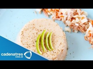 Pastel de queso con cangrejo y hongos/ Receta de pastel de queso con cangrejo