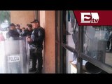 Priistas causan destrozos en edificio delegacional de Azcapotzalco/ Titulares de la tarde