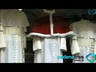 Confecciona sastrería italiana 3 sotanas para el nuevo Papa