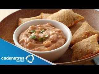 Dip de frijol con comino y cilantro / Receta de dip de frijol