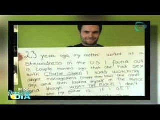 Joven asegura ser hijo de Charlie Sheen