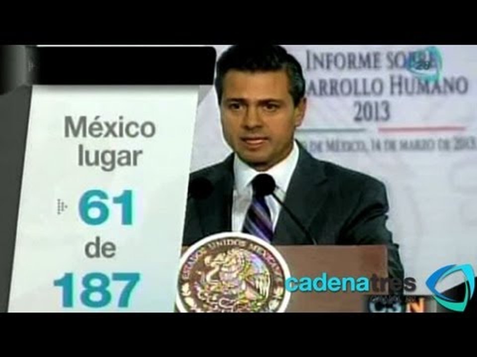 México ocupa el lugar 61 en el índice de desarrollo humano
